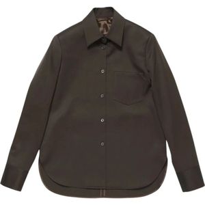 Acne Studios, Dames, Blouses & Shirts, Bruin, Maat: XS Wol,