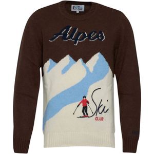 MC2 Saint Barth, Heren, Truien, Bruin, Maat: L Wol,