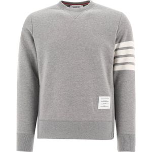 Thom Browne, Heren, Sweatshirts & Hoodies, Grijs, Maat: M Katoen,