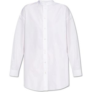 Jil Sander, Dames, Blouses & Shirts, Wit, Maat: M Katoen,