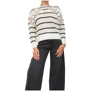 Twinset, Dames, Truien, Zwart, Maat: S Mohair,