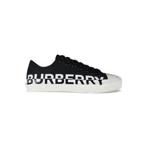Burberry Stijlvolle lage sneakers , Black , Dames , Maat: 35 EU