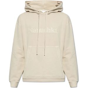 Nanushka, Heren, Sweatshirts & Hoodies, Beige, Maat: S Katoen,