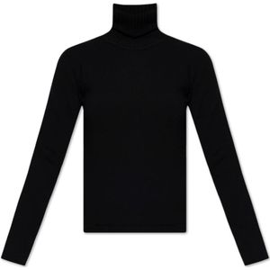 Dolce & Gabbana, Dames, Truien, Zwart, Maat: S Kasjmier,