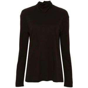 Lemaire, Dames, Tops, Bruin, Maat: M Jersey,