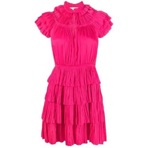 Ulla Johnson, Dames, Jurken, Roze, Maat: M Poliester,