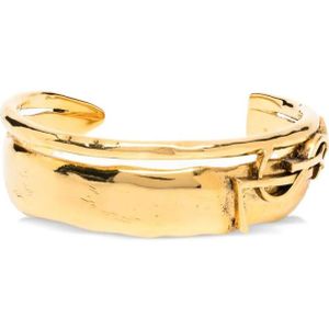 Saint Laurent, Dames, Accessoires, Geel, Maat: M Zijde,