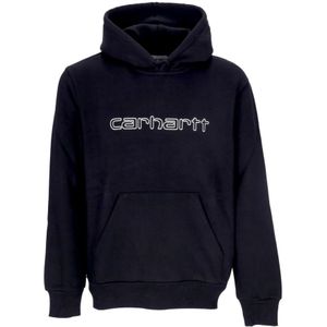 Carhartt Wip, Heren, Sweatshirts & Hoodies, Zwart, Maat: M Katoen,