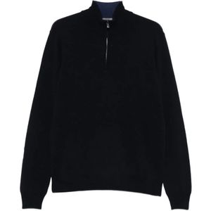 Corneliani, Heren, Truien, Blauw, Maat: 2XL Wol,