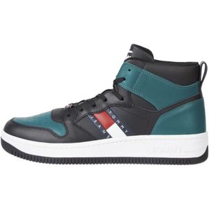 Tommy Jeans, Heren, Schoenen, Zwart, Maat: 42 EU Leer,