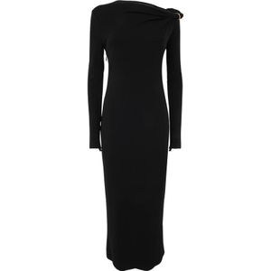 Versace, Dames, Jurken, Zwart, Maat: XS Jersey,