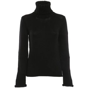 Zanone, Dames, Truien, Zwart, Maat: S Wol,