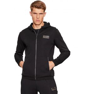 Emporio Armani Ea7, Heren, Sweatshirts & Hoodies, Zwart, Maat: S