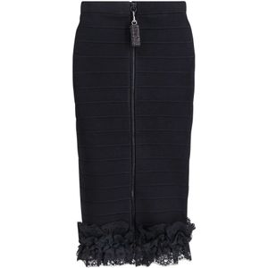 Self Portrait, Dames, Rokken, Zwart, Maat: 2XS Viscose,