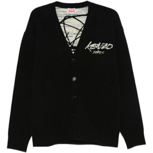 Kenzo, Heren, Truien, Zwart, Maat: M