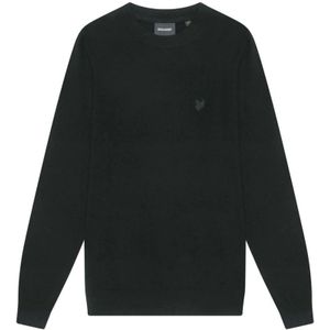 Lyle & Scott, Heren, Sweatshirts & Hoodies, Zwart, Maat: L Wol,