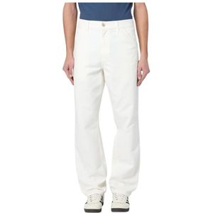 Carhartt Wip, Heren, Broeken, Beige, Maat: W29 Katoen,