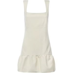 Pinko, Dames, Jurken, Wit, Maat: 3XS Viscose,