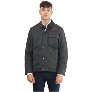 Barbour, Heren, Jassen, Grijs, Maat: L Katoen,