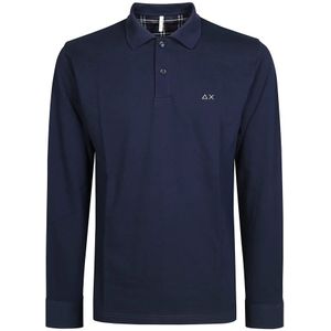 Sun68, Heren, Tops, Blauw, Maat: XL