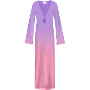 MC2 Saint Barth, Dames, Jurken, Veelkleurig, Maat: L Poliester,