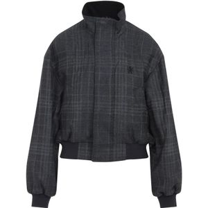 Balenciaga, Dames, Jassen, Grijs, Maat: S Wol,