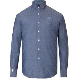 Billionaire, Heren, Overhemden, Blauw, Maat: XS Katoen,