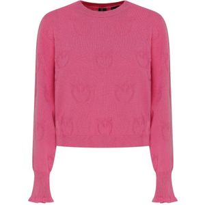 Pinko, Dames, Truien, Roze, Maat: S Kasjmier,
