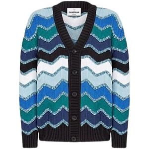 Missoni, Heren, Truien, Blauw, Maat: S Katoen,