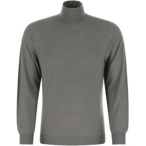 Fedeli, Heren, Truien, Grijs, Maat: 2XL Wol,