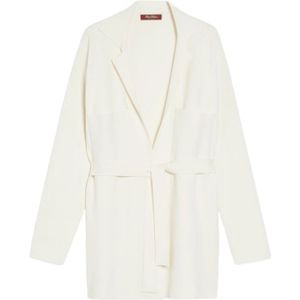 Max Mara, Dames, Jassen, Wit, Maat: L Viscose,