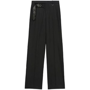 Isabel Marant, Dames, Broeken, Zwart, Maat: S Wol,