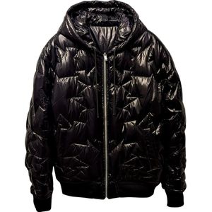 Moose Knuckles, Heren, Jassen, Zwart, Maat: S Nylon,