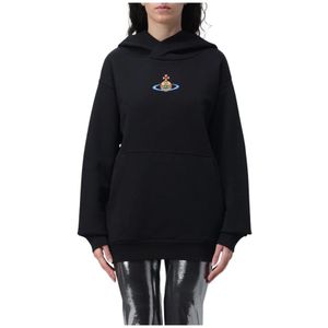 Vivienne Westwood, Dames, Sweatshirts & Hoodies, Zwart, Maat: 2XS Katoen,