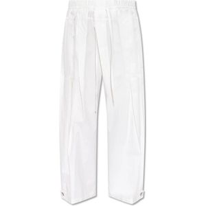 Jil Sander, Dames, Broeken, Wit, Maat: XS Katoen,
