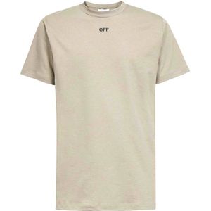 Off White, Heren, Tops, Beige, Maat: L Katoen,