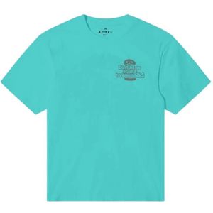 Edwin, Heren, Tops, Blauw, Maat: XS Katoen,