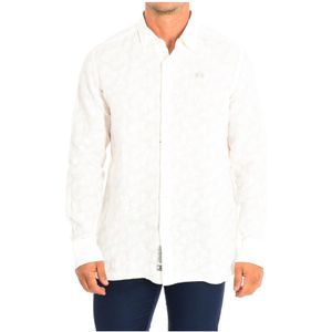 La Martina - TMC015-TL321 - Herenhemd - Beige - Lange Mouwen