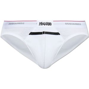 Dsquared2, Heren, Ondergoed, Wit, Maat: XS Katoen,