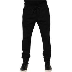 Dolce & Gabbana, Heren, Broeken, Zwart, Maat: 2XL Katoen,