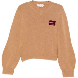 Marni, Dames, Truien, Bruin, Maat: XS Kasjmier,