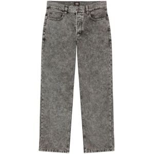 Dickies, Heren, Jeans, Grijs, Maat: S