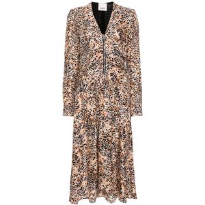 Isabel Marant, Dames, Jurken, Beige, Maat: L Zijde,