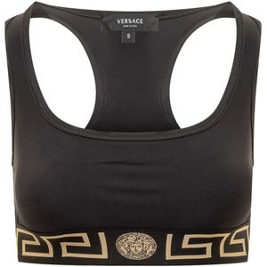 Versace Sport BH Top voor Actieve Vrouwen , Black , Dames , Maat: M