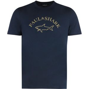 Paul & Shark, Heren, Tops, Blauw, Maat: 3XL Katoen,
