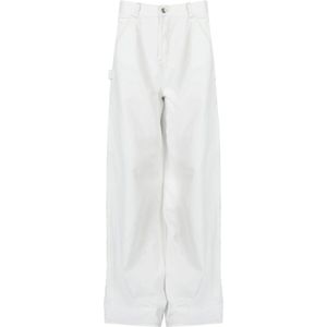 Jeans - Hoge Taille - Rechte Wijde Pijpen - Zwart - Katoen