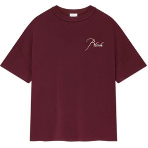 Rhude, Heren, Tops, Rood, Maat: S Katoen,