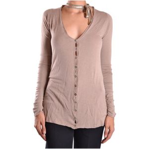 Pinko, Dames, Truien, Beige, Maat: XS Viscose,