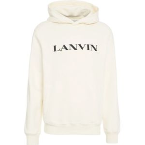 Lanvin, Heren, Sweatshirts & Hoodies, Wit, Maat: L Katoen,