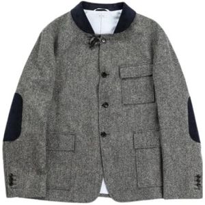 Thom Browne, Heren, Jassen, Grijs, Maat: L Tweed,